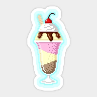 Pixel Sundae Sticker